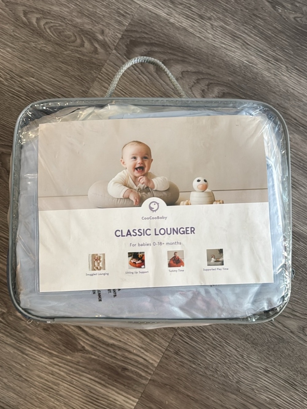 CooCooBaby Classic Lounger - Light Gray